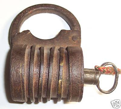 Antique Iron Padlock