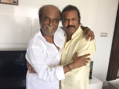 Veteran Actor Mohan Babu Met Rajini at His Residence and Praised Him As King Duryodhana and Termed Himself As Karna