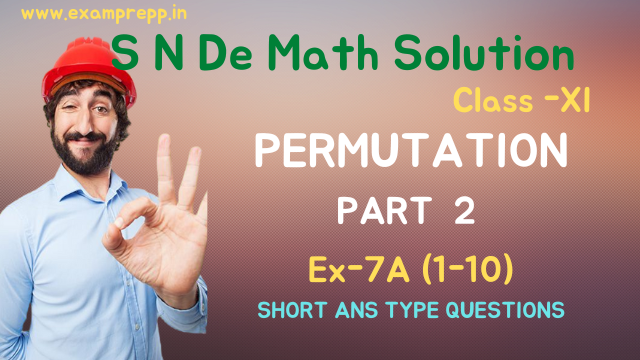 S N De Maths Permutation