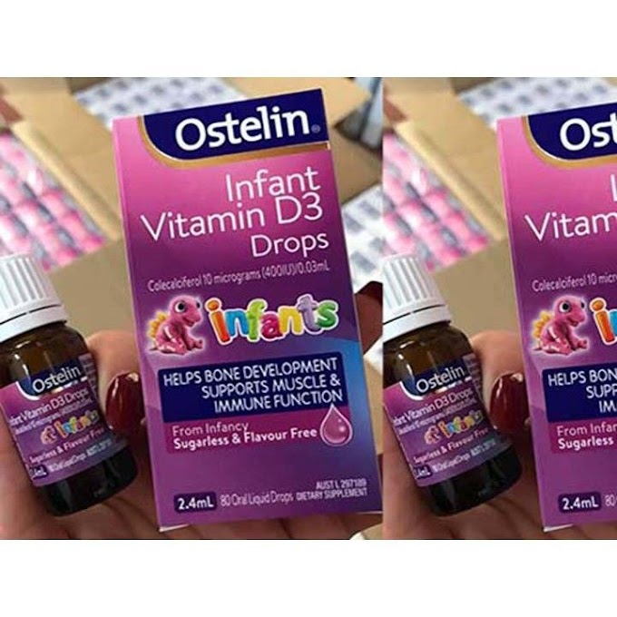 Vitamin D3 [ÚC] Ostelin Infant 2,4ml cho trẻ sơ sinh