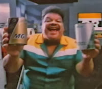 Tim Maia como garoto propaganda da Lubrax (Petrobrás) em 1984.