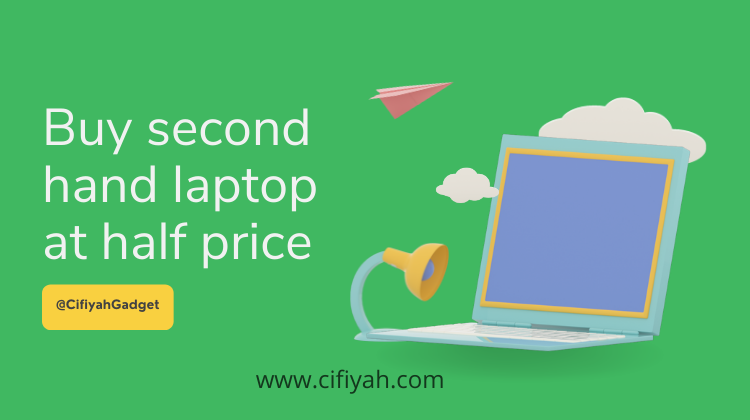 second hand laptop at half price