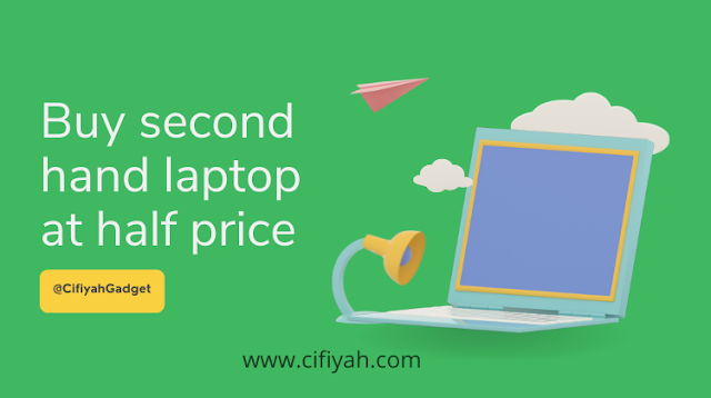 Buy second hand laptop at half price.