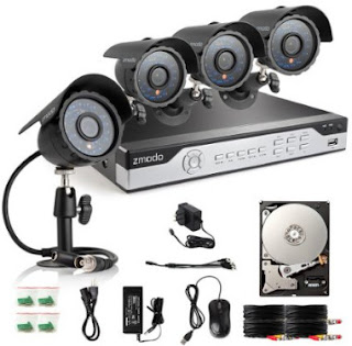 Zmodo 4CH 960H DVR 4x600TVL Day Night Outdoor Indoor CCTV review