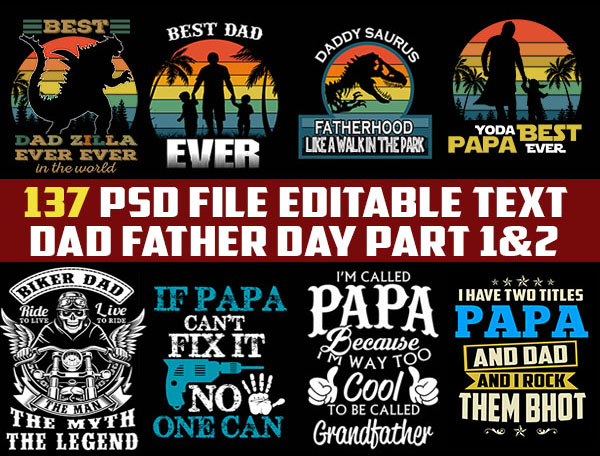 father day tshirt design bundle