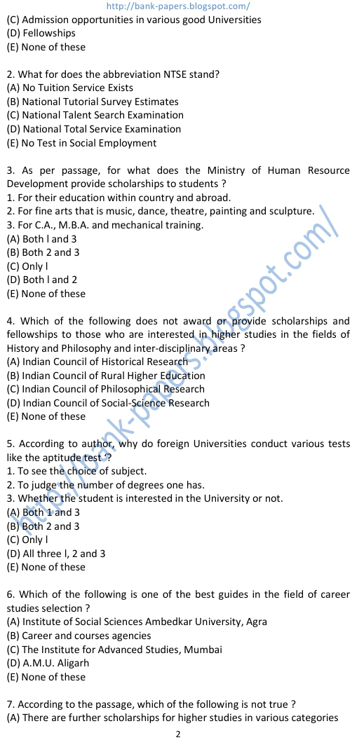 ibps previous solved question papers