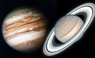 Jupiter-Saturn conjunction, Jupiter and Saturn, planets, geography