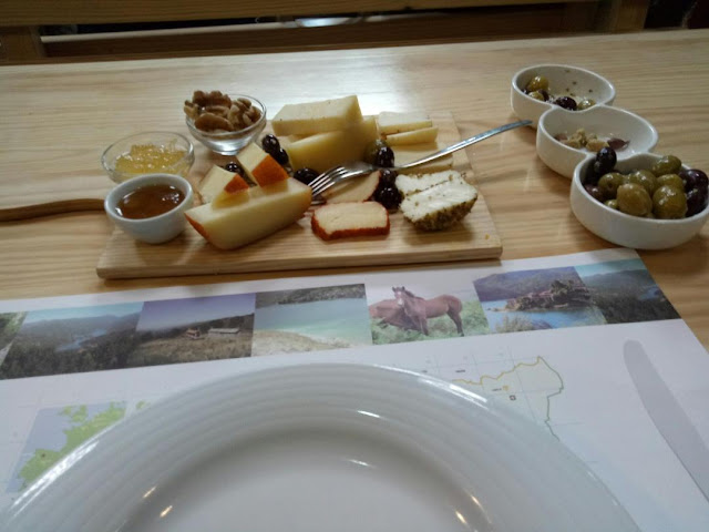 A platter of local cheese in Peneda Geres - Portugal