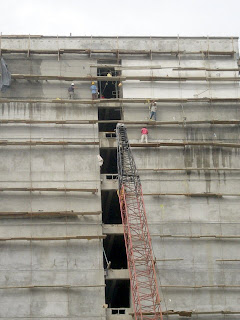 Building construction, San Pedro Sula, Honduras