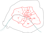 Les 12 arrondissements, 17951859 (arrondissements de paris avant )