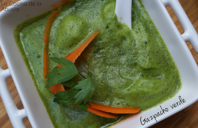 Gazpacho verde. Quemagrasas. Detox. Bebida milagro.