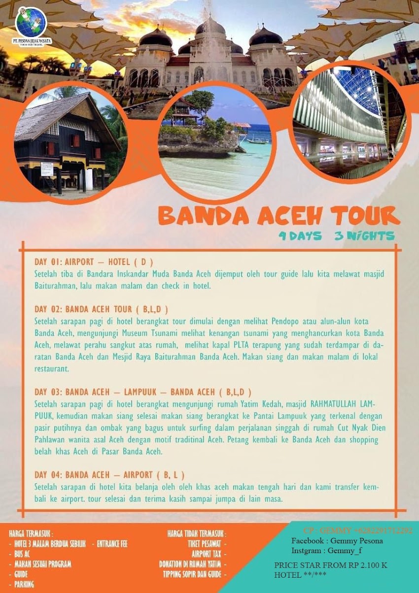 TOUR BANDA ACEH (4 HARI 3 MALAM)