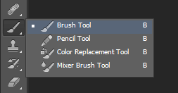 Choose The Brush Tool.