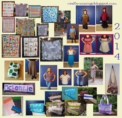 Crafty-Musings 2014 completed projects collage... woo!