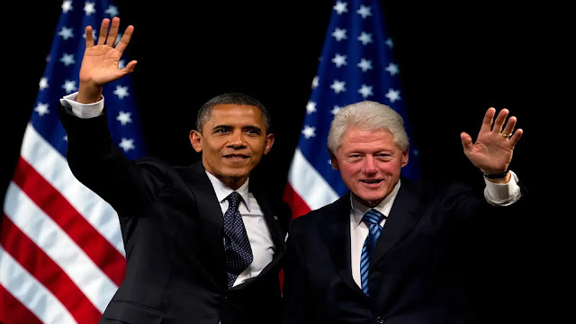 Bill Clinton and Barack Obama