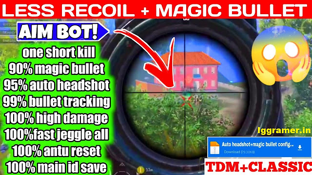 Bgmi/Pubg 2.2 Magic bullet tracking auto headshot config file