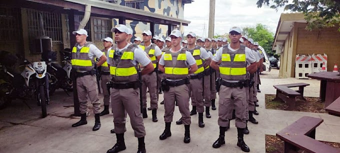 Alunos-soldados reforçam o policiamento em Cachoeirinha