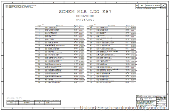 Apple Macbook A1342 (MLB K87) Macbook Unibody 13inch Laptop Schematics