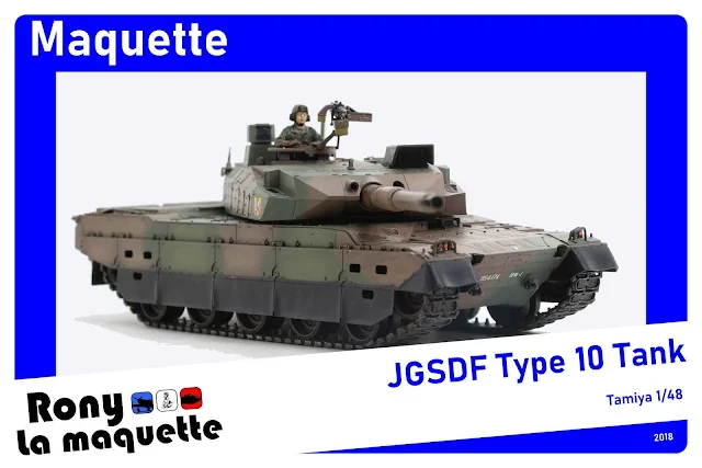 Maquette JGSDF Type 10 Tank de Tamiya au 1/48.