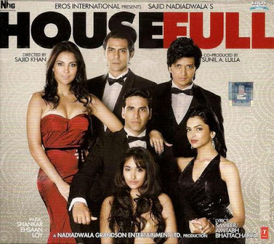 HouseFull DVD Poster Screenshots Hindi movie wallpapers photos CD covers review stills Akshay Kumar, Deepika Padukone, Riteish Deshmukh, Lara Dutta, Jiah Khan, Boman Irani