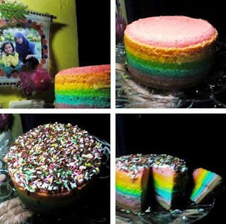 Cara Membuat Rainbow Cake ala ny Liem