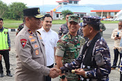 Wakapolda Aceh Sambut Kedatangan Pangkoarmada RI di Bandara SIM