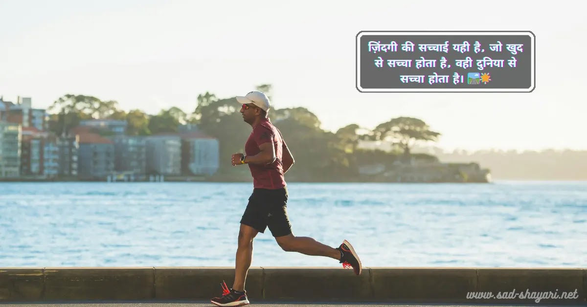 Inspirational life shayari with birds flying across a golden sunset