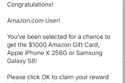 Iphone Popup Scam, “Congratulations Apple Tree User.. You Lot Convey Won Amazon Gift Card”