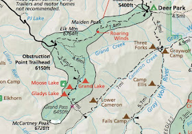 Olympic Mountains map