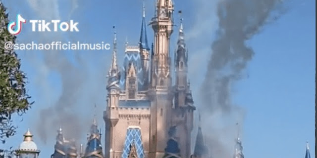Smoke Fills Magic Kingdom as Frightening Scene Takes Place