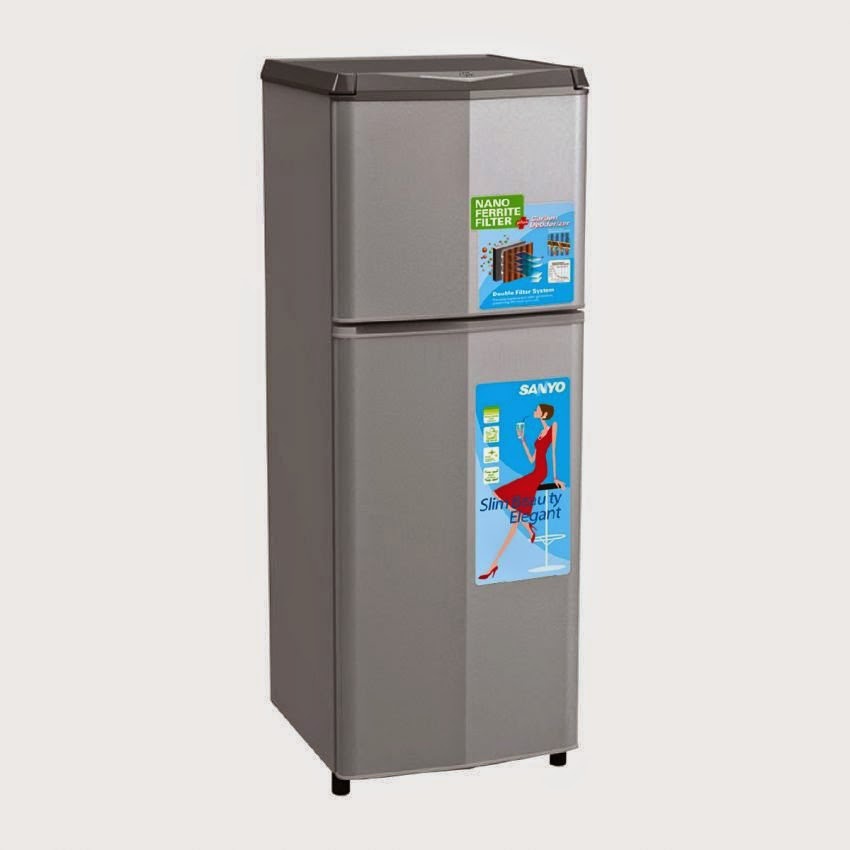 Sanyo Refrigerator Kulkas 2 Pintu SRD235NSB Silver