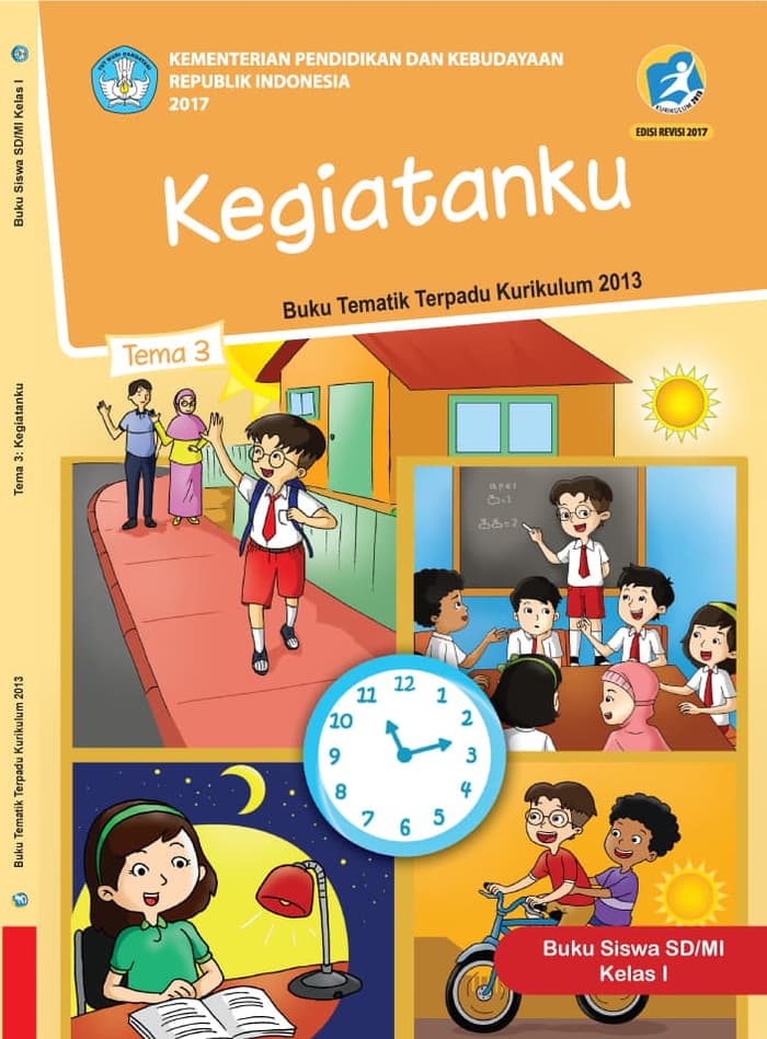 Buku Siswa Tematik SD Kelas 1 Tema 3 Kegiatanku