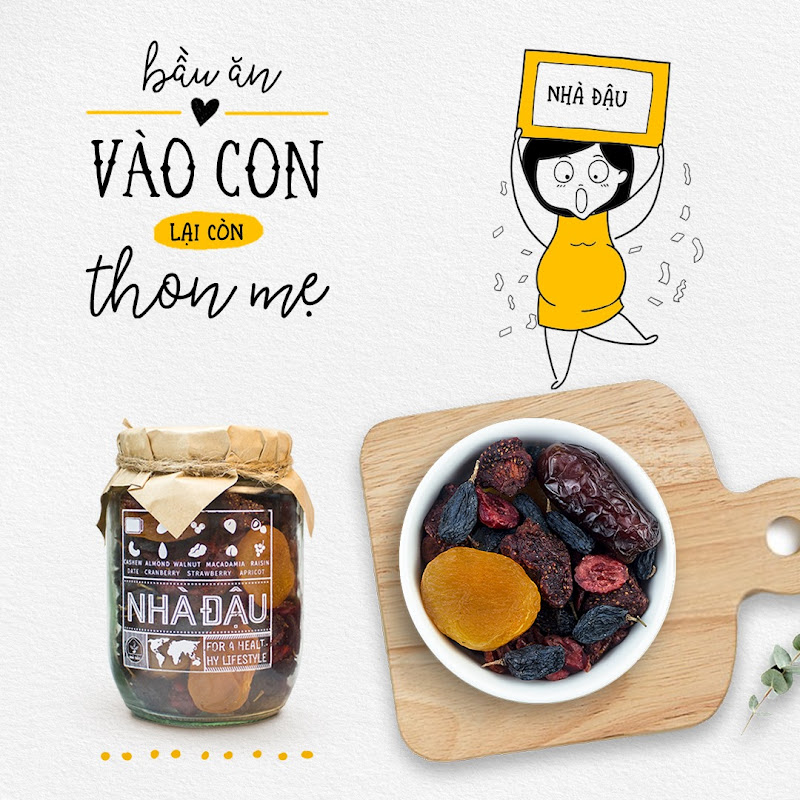 [A36] Mixnuts ăn vặt bổ sung dinh dưỡng cho Bà Bầu