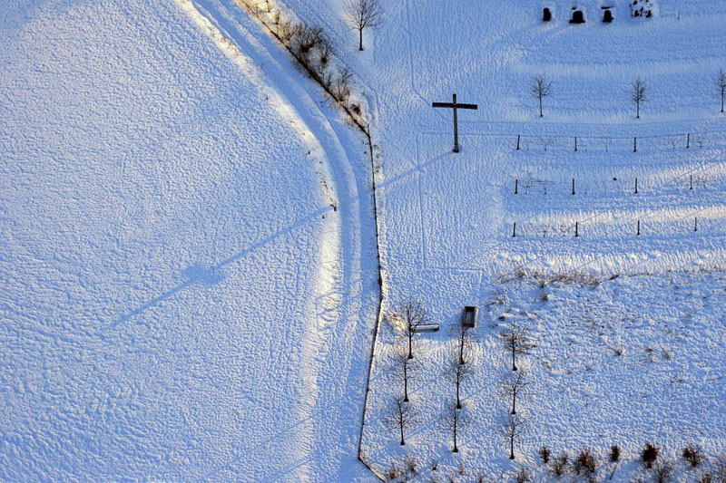 Cemetery in winter