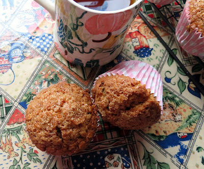 Crunchy Topped Maple Walnut Oatmeal Muffins