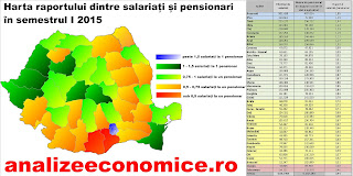 Harta raportului dureros dintre salariați și pensionari