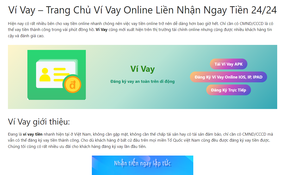 Vay tiền ViVay