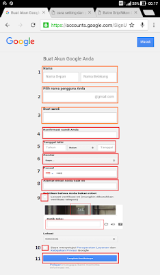 buat email google