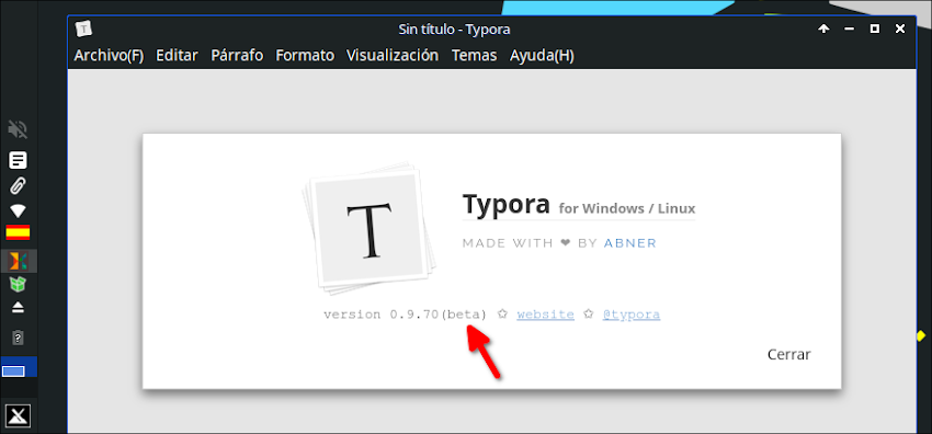 Typora Editor de Markdown para Linux Portable 0.11.18 x64 y 0.9.70 368 Beta (gratis)