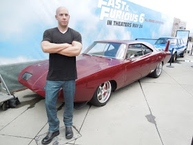 Vin Diesel waxwork Fast Furious 6 movie cars