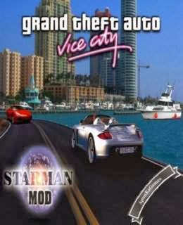 Grand Theft Auto Vice City Starman MOD Cover, Poster