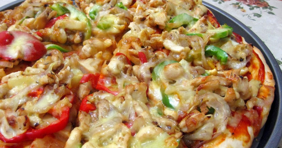 RESEPI NENNIE KHUZAIFAH: Pizza Ayam Hawaiian