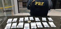 PRF prende quatro suspeitos com R$ 54 mil em notas falsas na BR-304 no RN