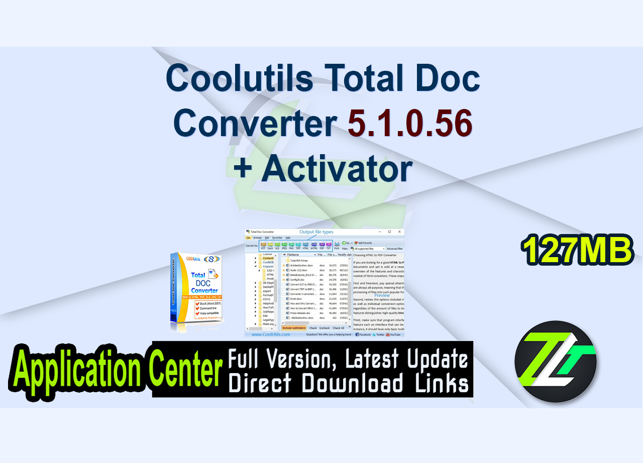 Coolutils Total Doc Converter 5.1.0.56 + Activator