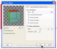 cara membuat kubus 3D dengan GIMP 9