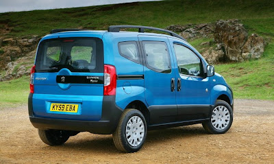 2010 Peugeot Bipper Tepee Rear View