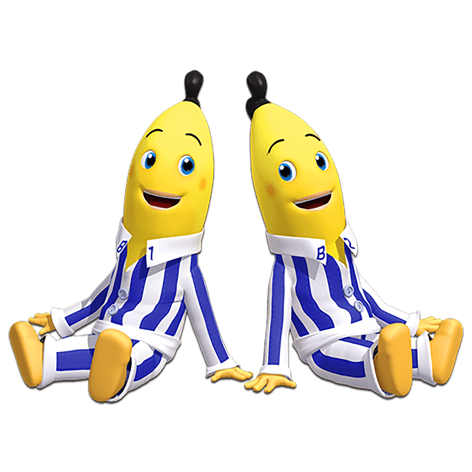 imagen Gigante de los personajes de Banana en Pijamas   en png con fondo transparente