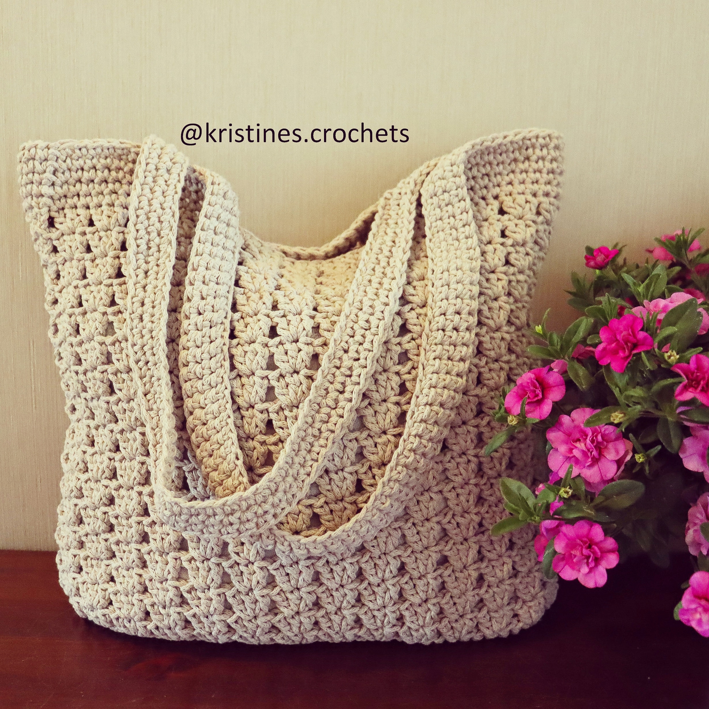 KristinesCrochets : Everyday Tote Bag Crochet Pattern