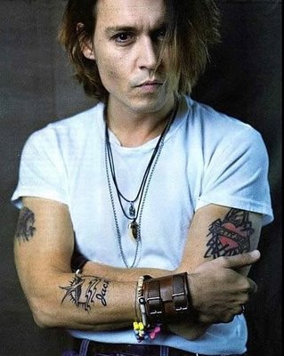 johnny depp tattoos. Male Celebs Inks