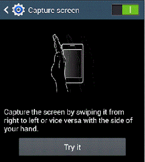 Palm Swipe Capture Screenshot Samsung Galaxy V